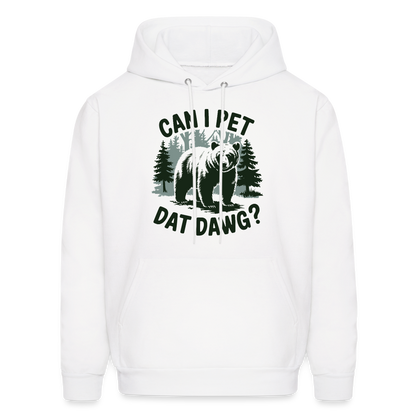 Can I Pet That Dawg Hoodie - white