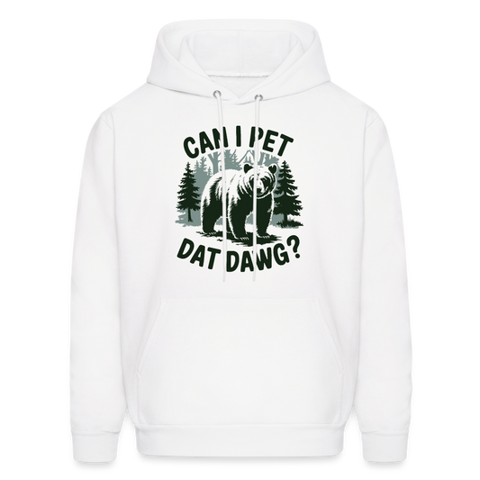 Can I Pet That Dawg Hoodie - white