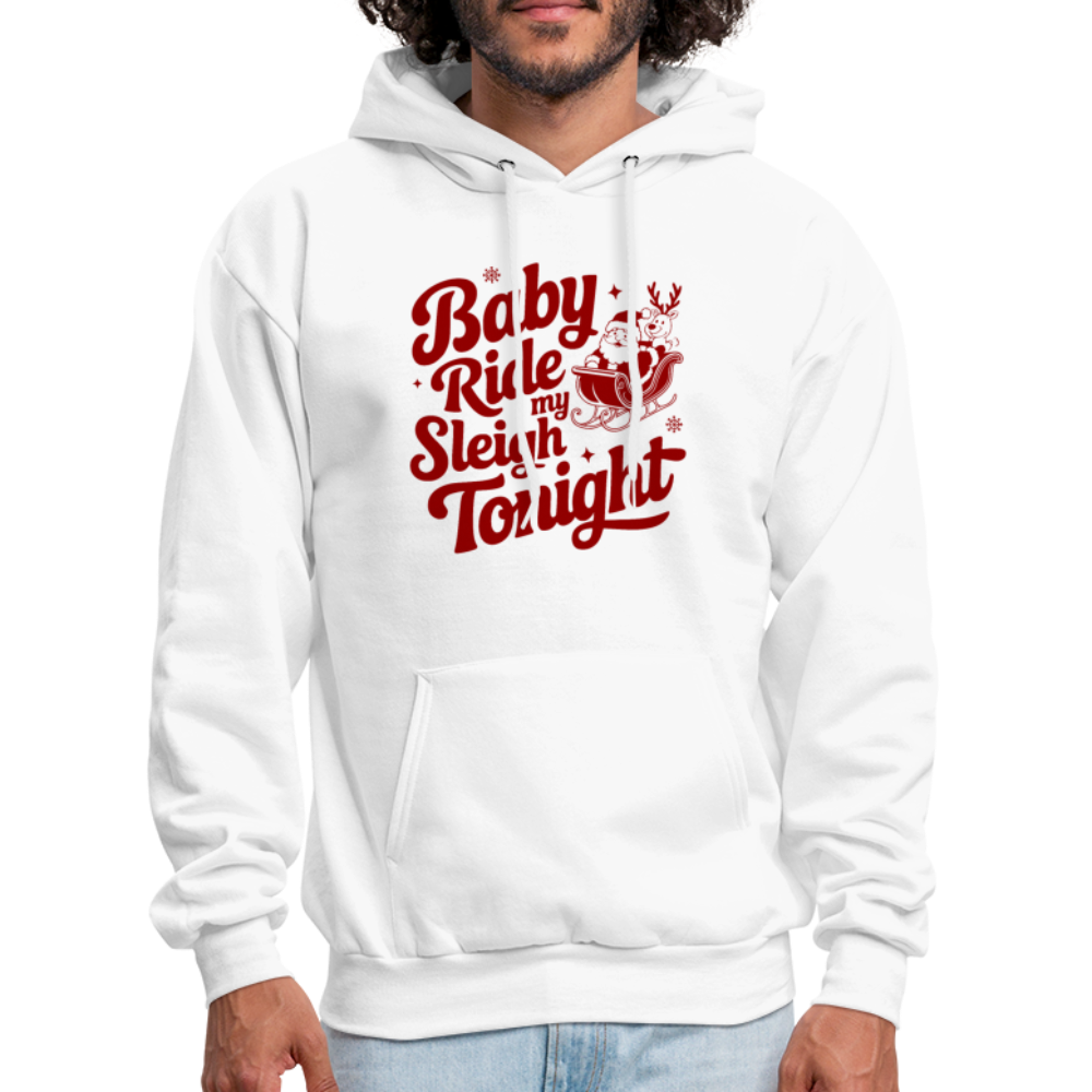 Ride My Sleigh (Naughty Santa) Hoodie - white