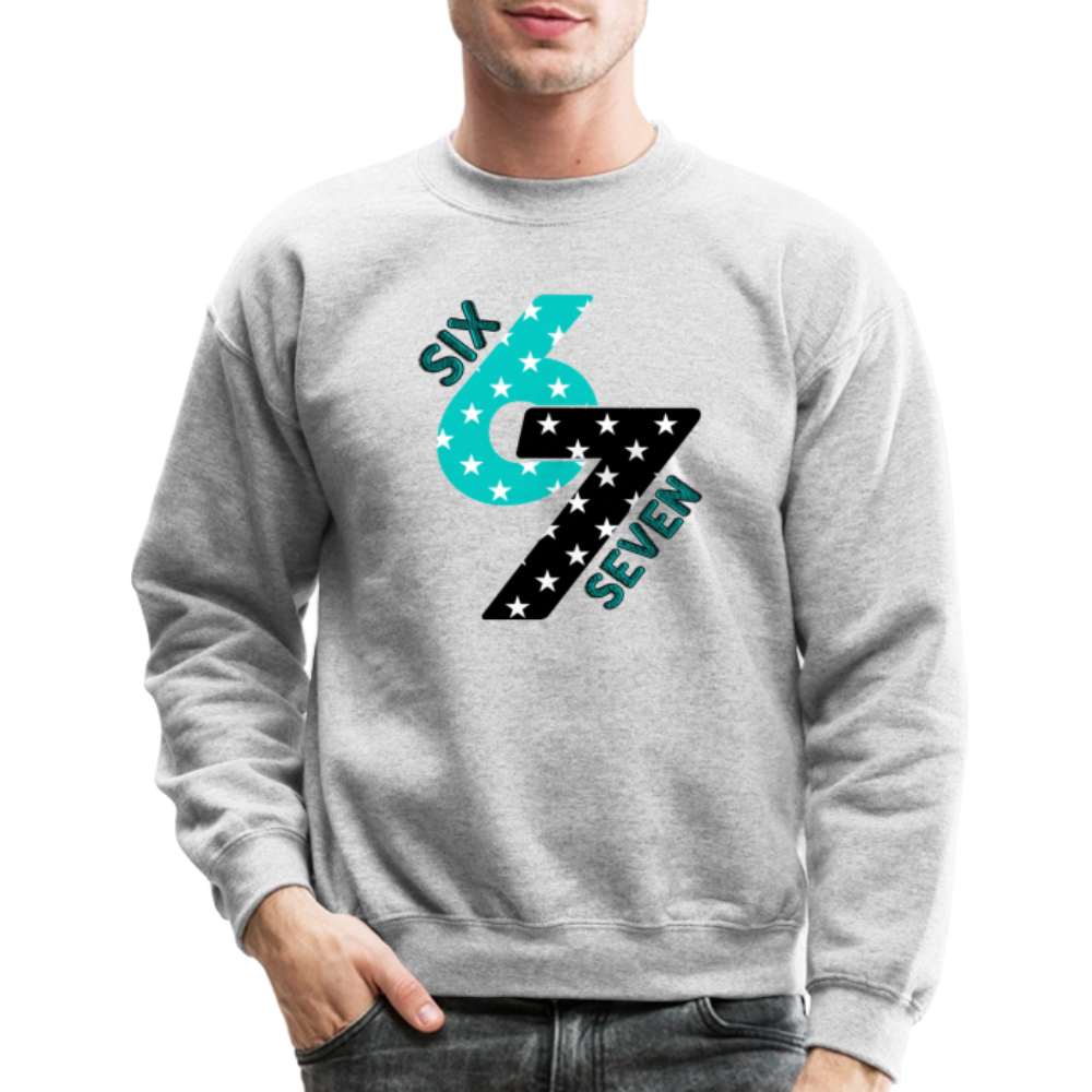 Six Seven 67 (Star) Sweatshirt - heather gray