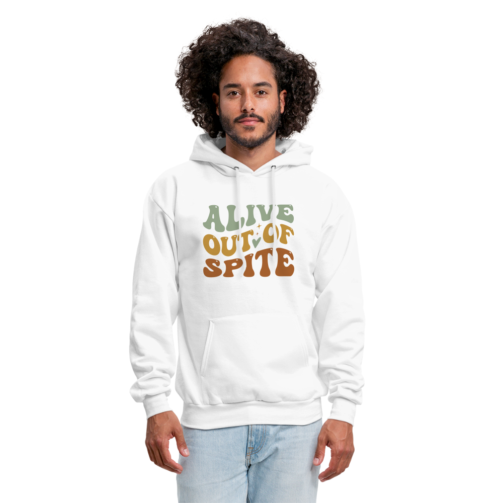 Alive Out Of Spite Hoodie - white