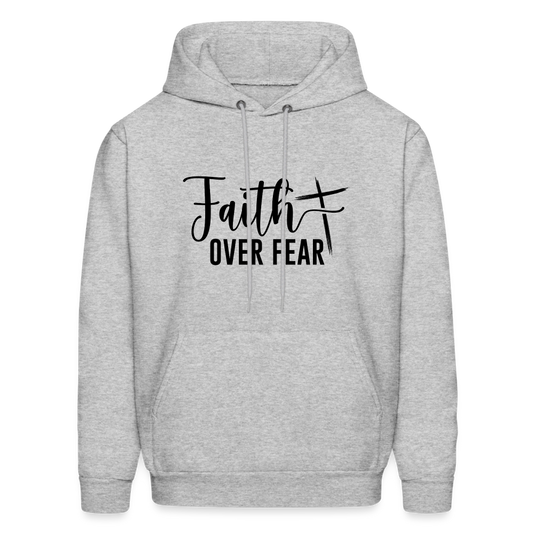 Faith Over Fear Hoodie - heather gray