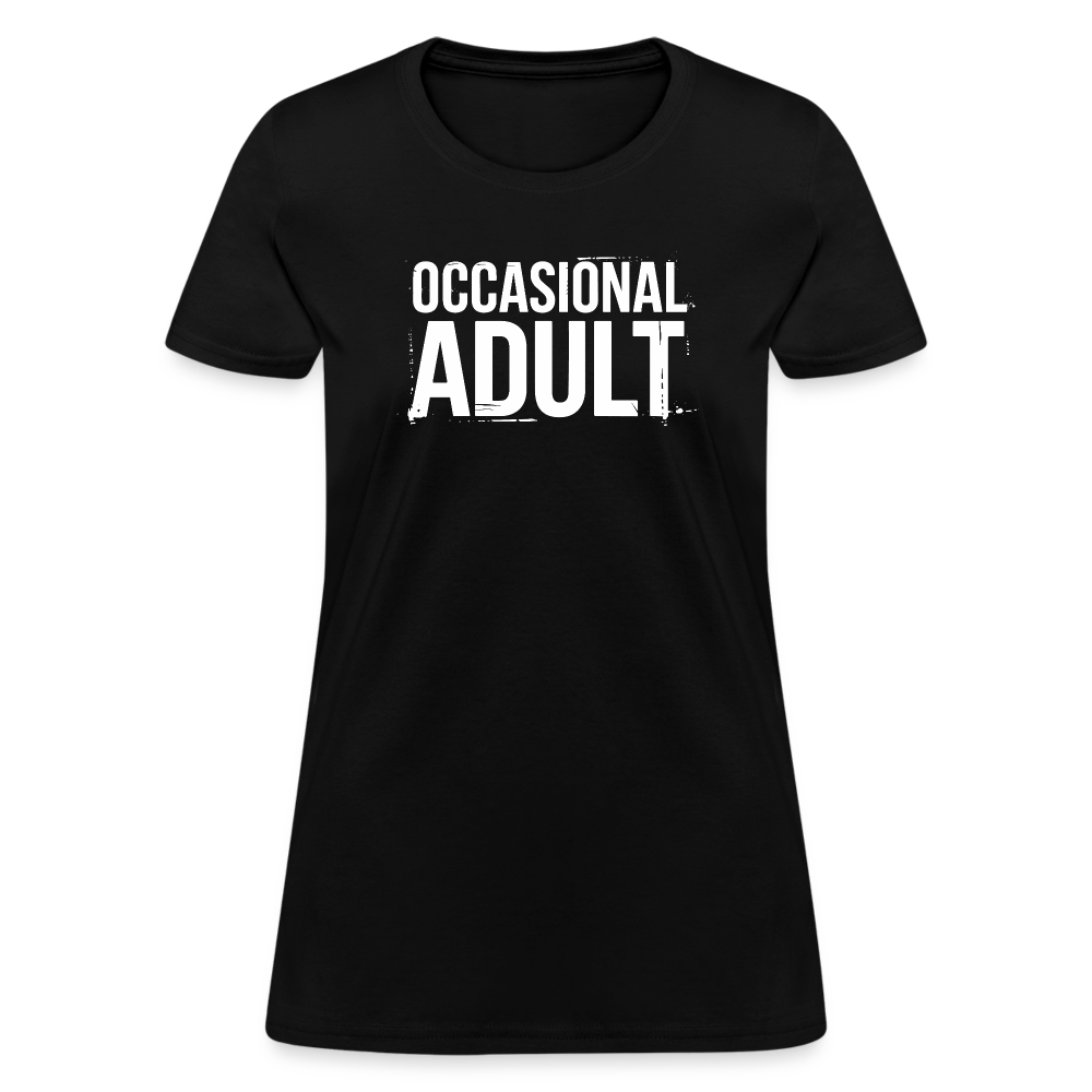 Occasional Adult Women's Contoured T-Shirt - black