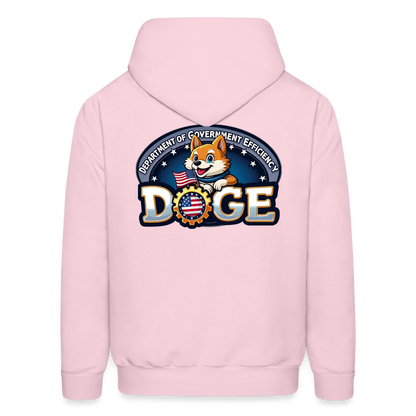 DOGE Hoodie (front/back print) - pale pink