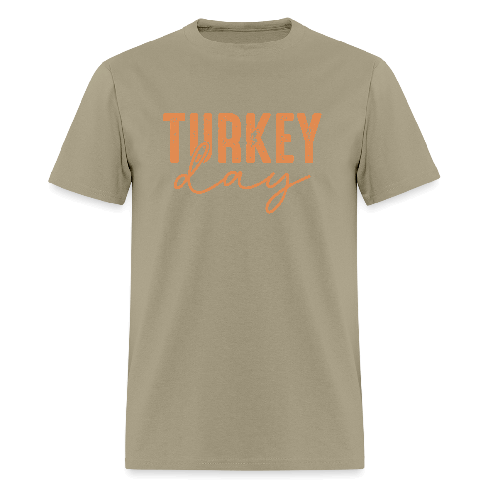 Turkey Day (Thanksgiving) T-Shirt Color: khaki