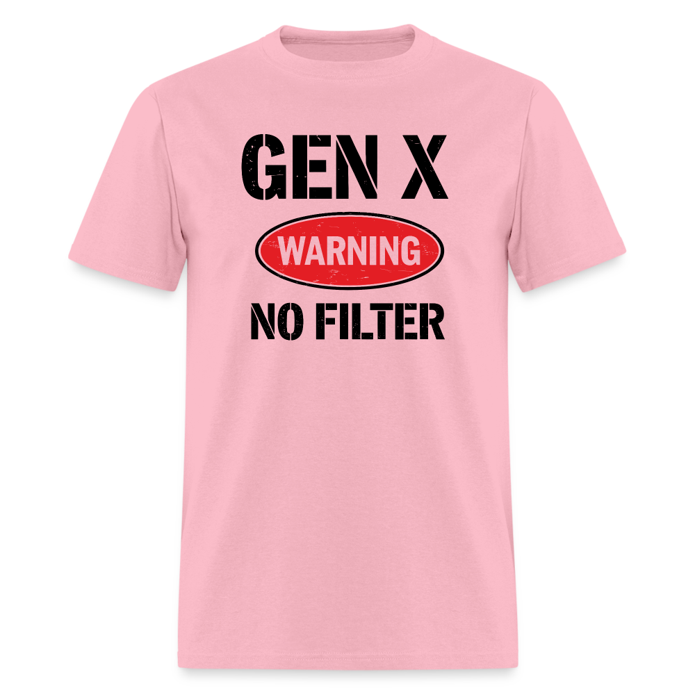 GEN-X Warning No Filter T-Shirt - pink