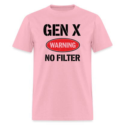 GEN-X Warning No Filter T-Shirt - pink