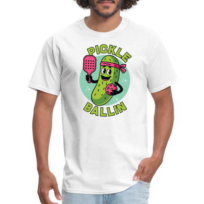 Pickle Ballin T-Shirt - white