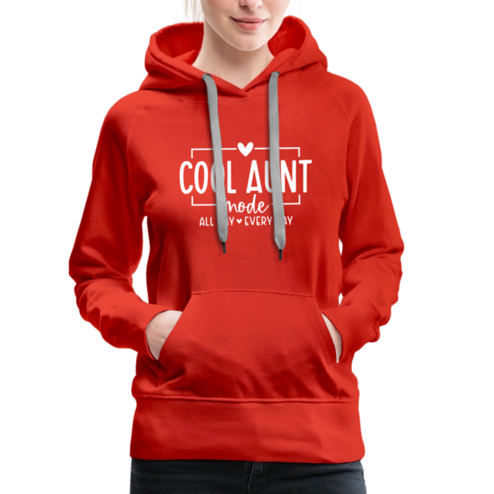 Cool Aunt Mode Women’s Premium Hoodie - red