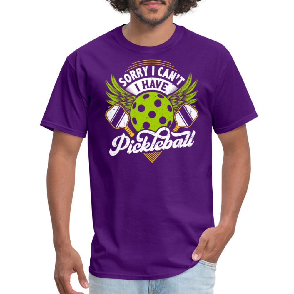 Sorry I can't I Have Pickleball T-Shirt - purple