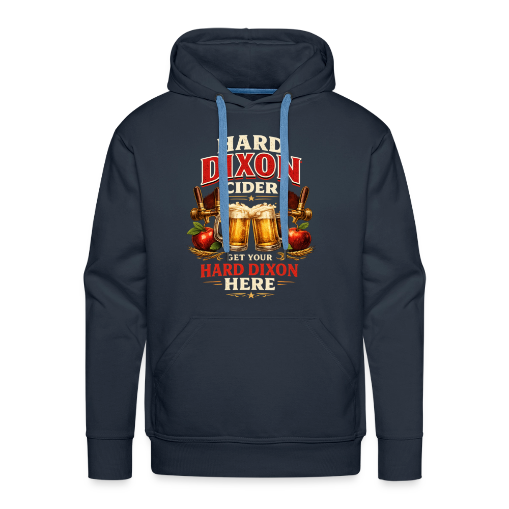 Hard Dixon Cider Funny Premium Hoodie (Funny Adult Humor) Color: Navy