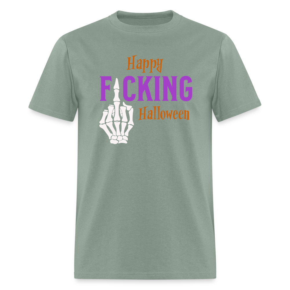 Happy Fcking Halloween T-Shirt - sage