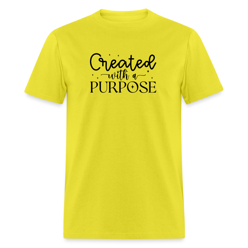 Created with a Purpose T-Shirt - yellow