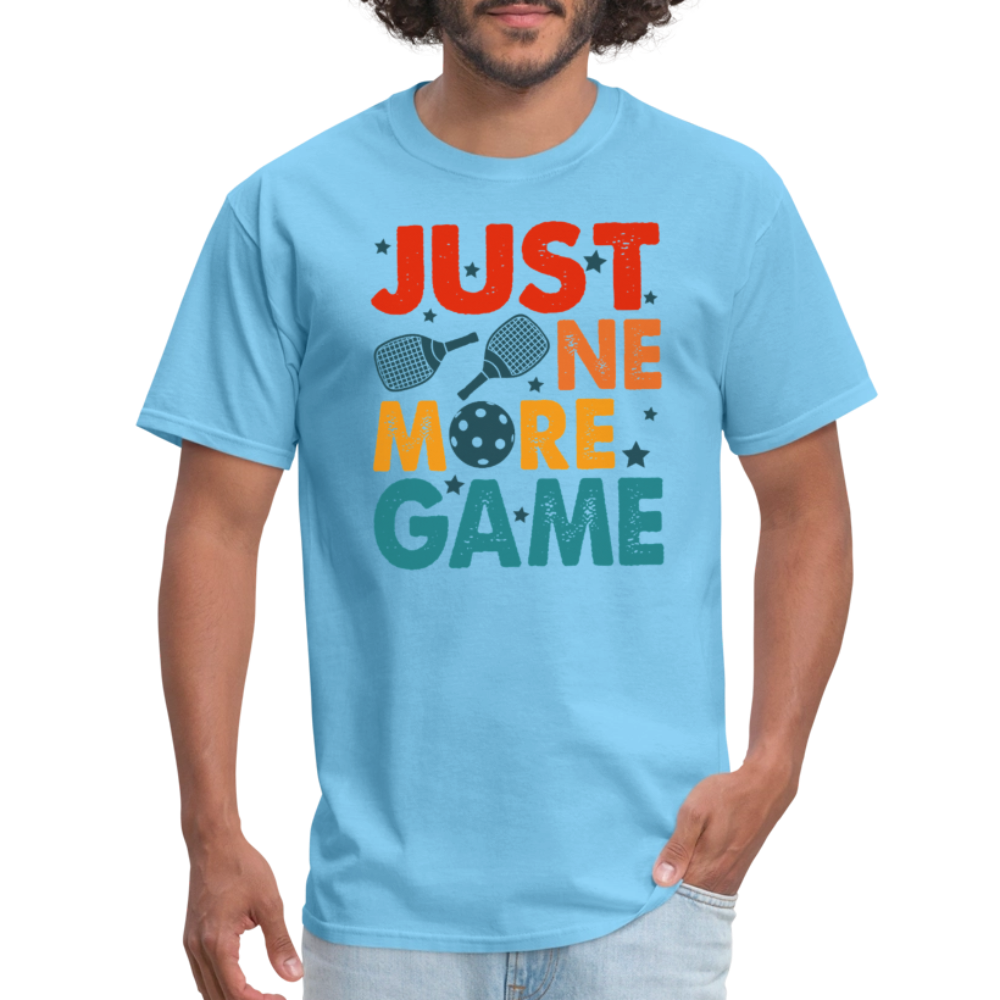 Just One More Game (Pickleball) T-Shirt - aquatic blue