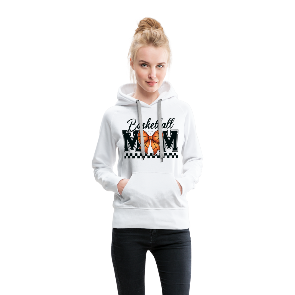 Basketball Mom Women’s Premium Hoodie - white