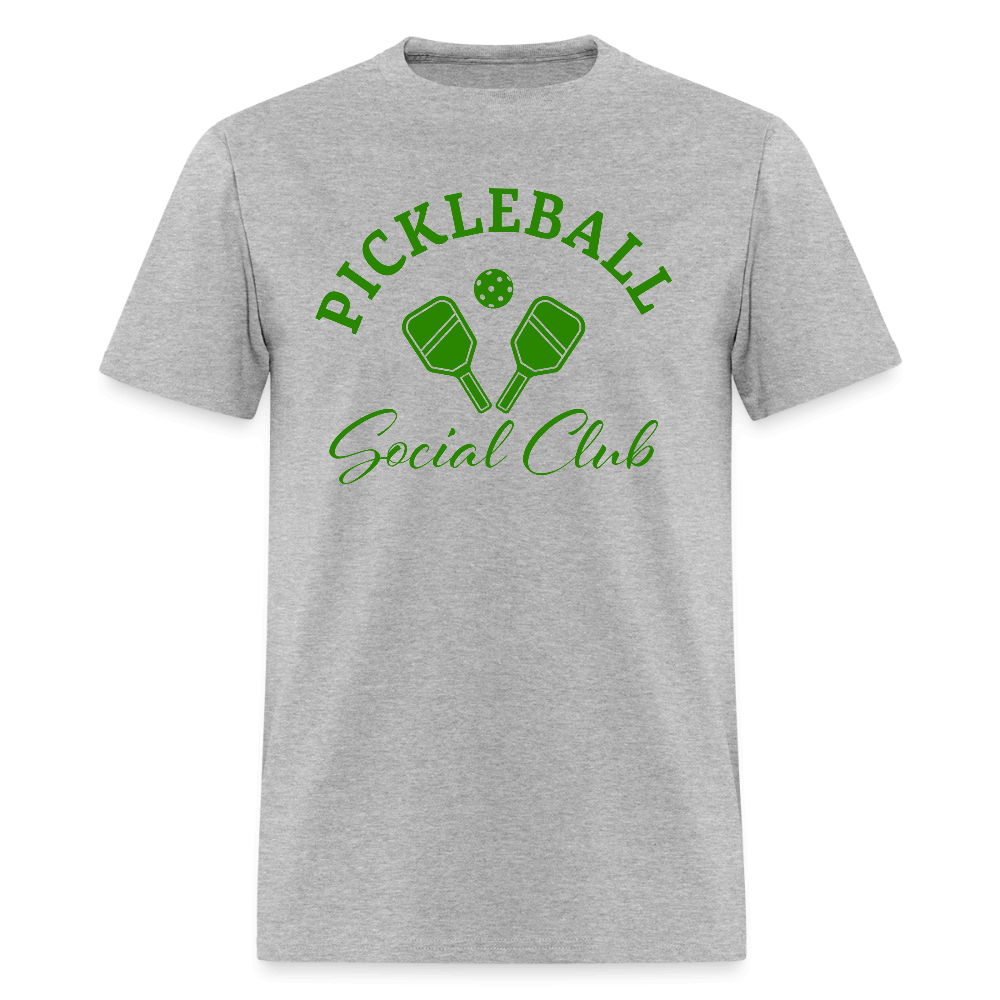Pickleball Social Club T-Shirt - heather gray