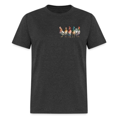 Chickenist T-Shirt (double sided print) - heather black