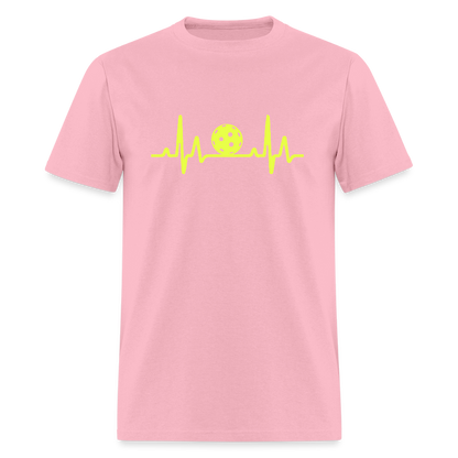 Pickleball Heartbeat T-Shirt - pink