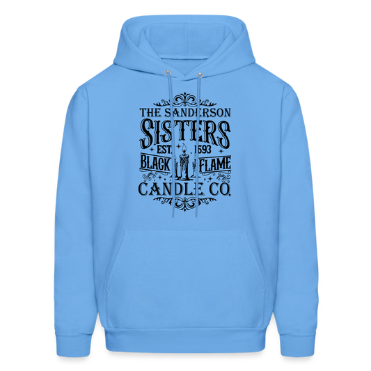 The Sanderson Sisters Black Flame Candle Co. Hoodie (Halloween) - carolina blue