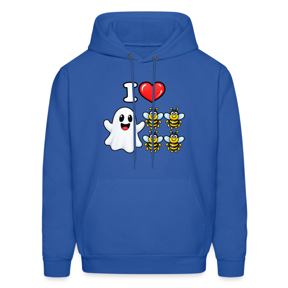 I Heart Boo Bees Hoodie – Funny Halloween Adult Humor - royal blue