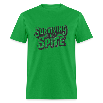 Surviving Out Of Spite T-Shirt - bright green