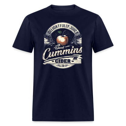 Vintage Cummins Cider (Funny Adult Humor) T-Shirt - navy