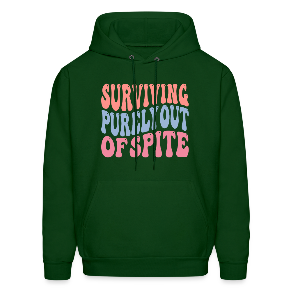 Surviving Purely Out Of Spite Hoodie - forest green