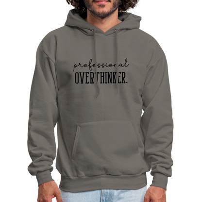 Professional Overthinker Hoodie - asphalt gray