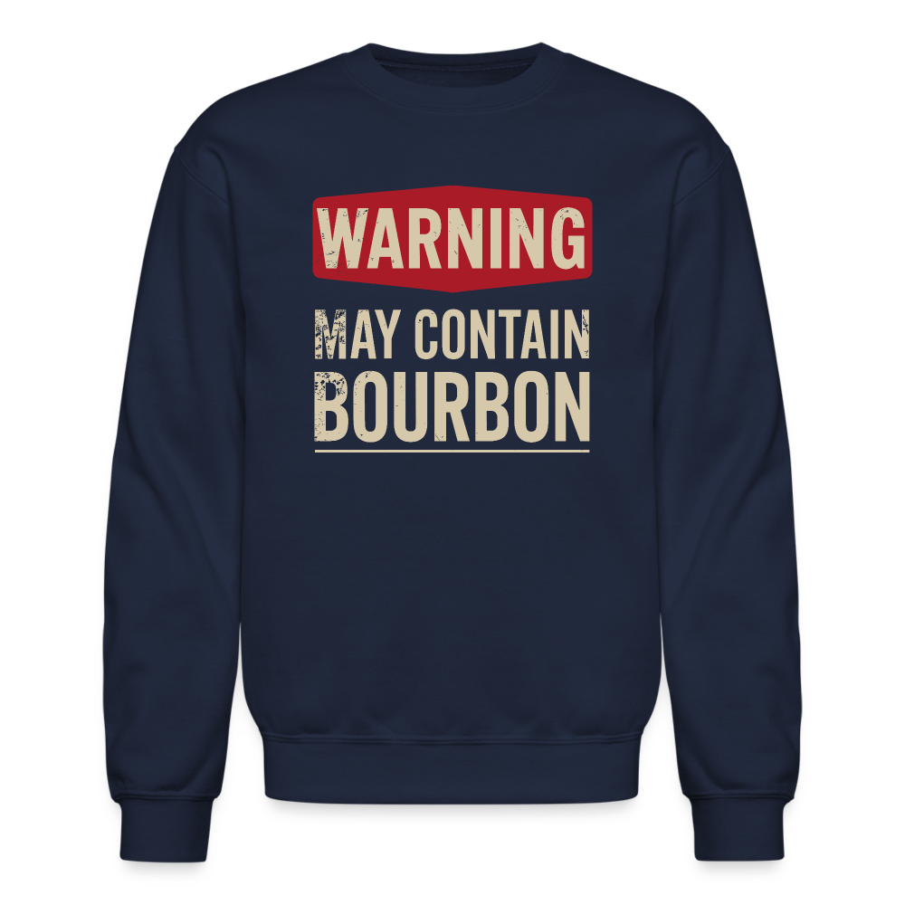 Warning May Contain Bourbon Sweatshirt - navy