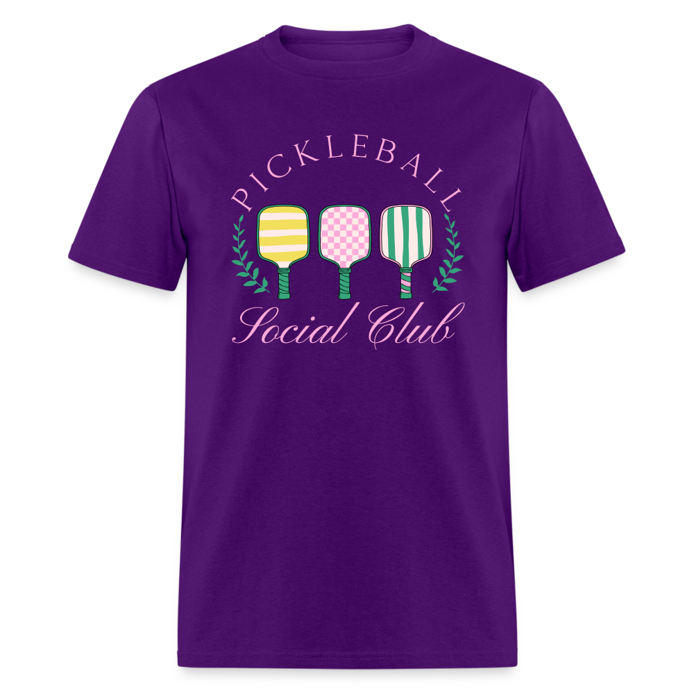 Pickleball Social Club T-Shirt - purple