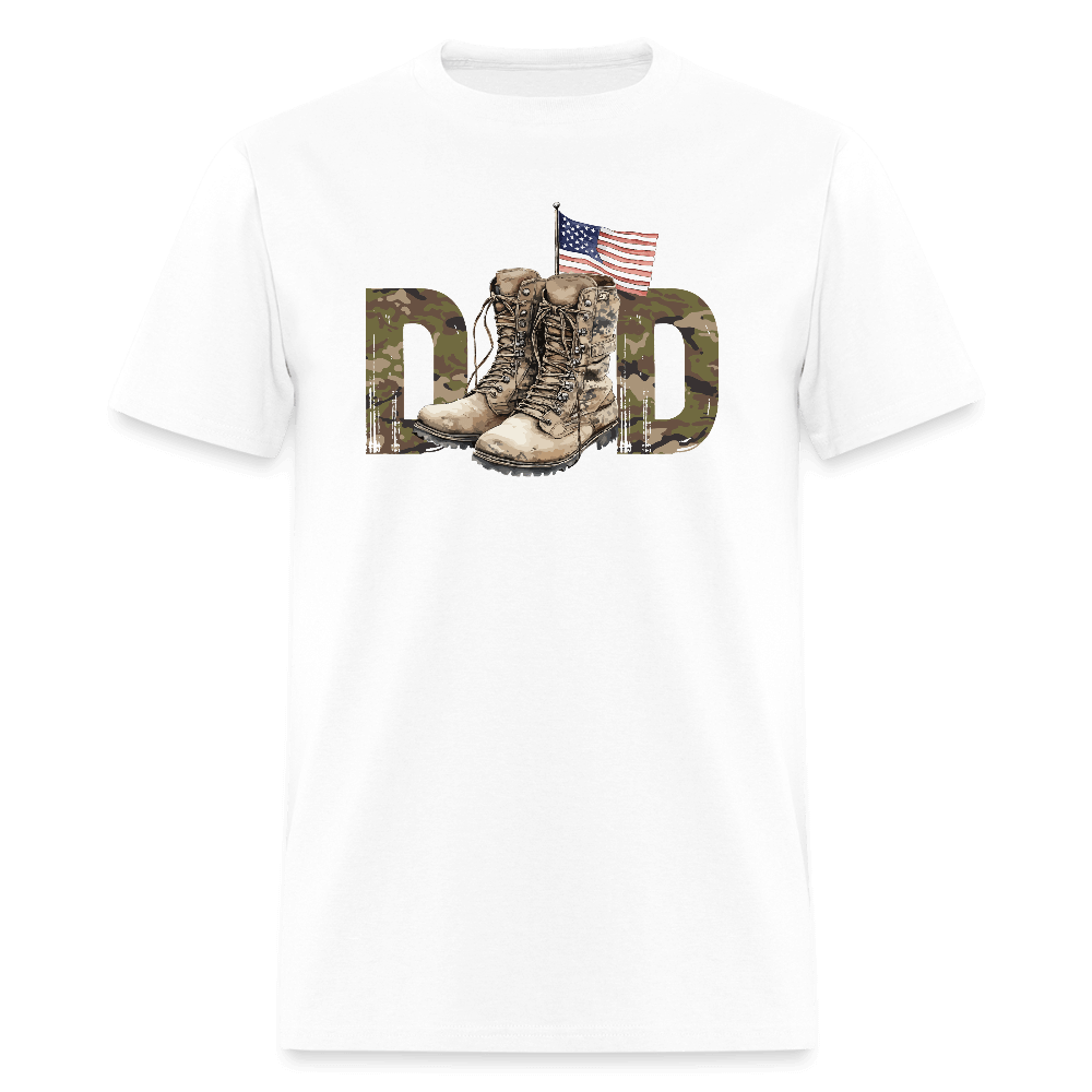 Military Dad T-Shirt - white