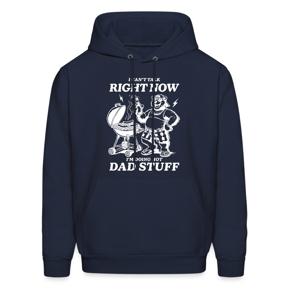 Doing Hot Dad Stuff BBQ Hoodie for Grilling Dads - navy