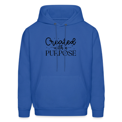 Created with a Purpose Hoodie - royal blue