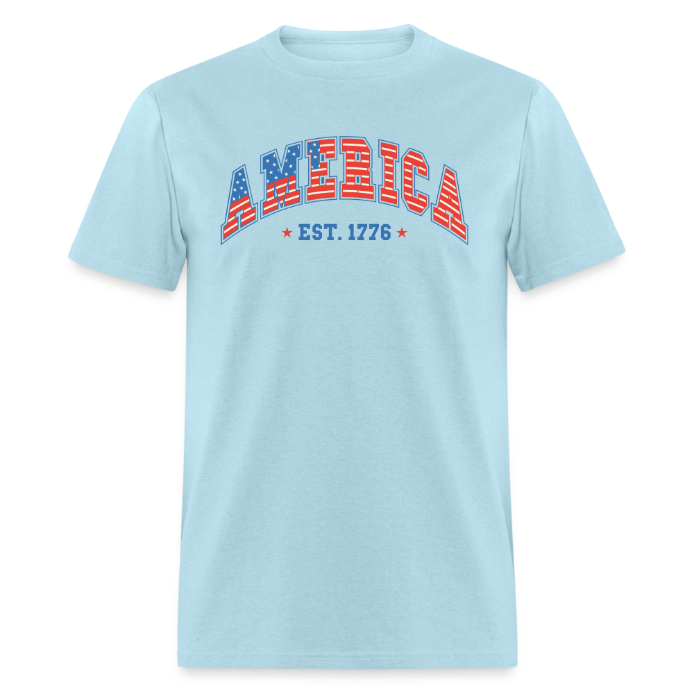 American 1776 T-Shirt - powder blue