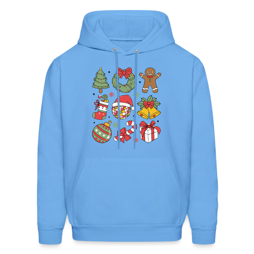 Christmas Holiday Season Hoodie - carolina blue