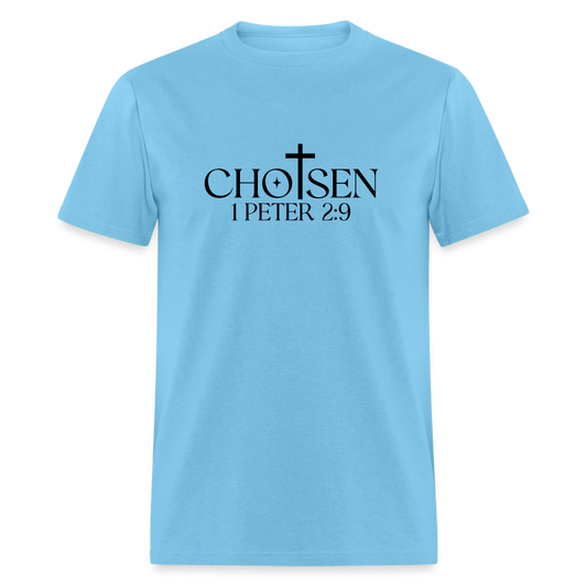 Chosen 1 Peter 2:9 T-Shirt - aquatic blue