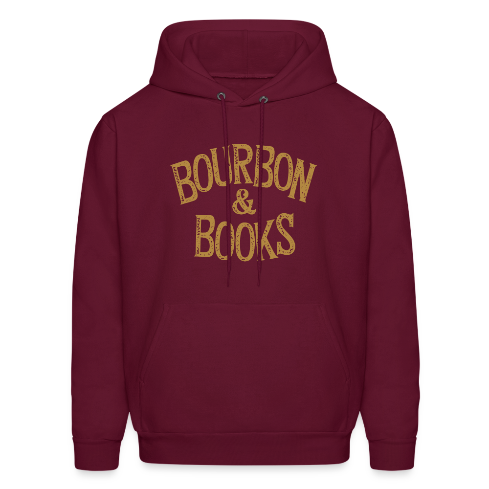 Bourbon & Books Hoodie - burgundy