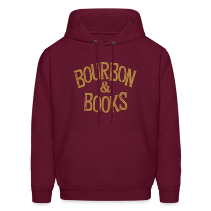 Bourbon & Books Hoodie - burgundy