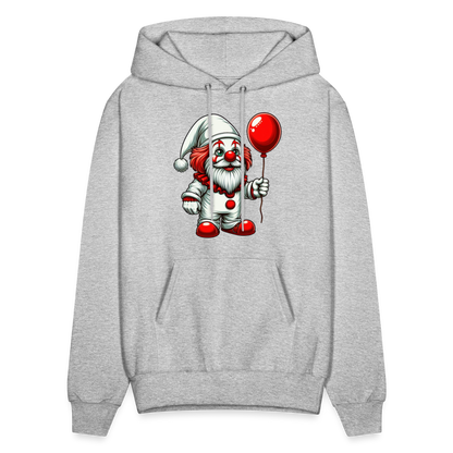 Gnome Clown Hoodie - heather gray