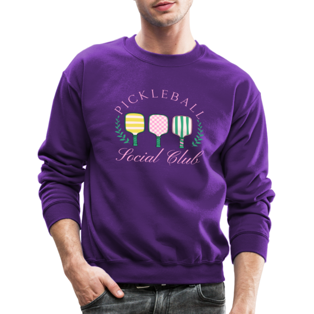 Pickleball Social Club Sweatshirt - purple