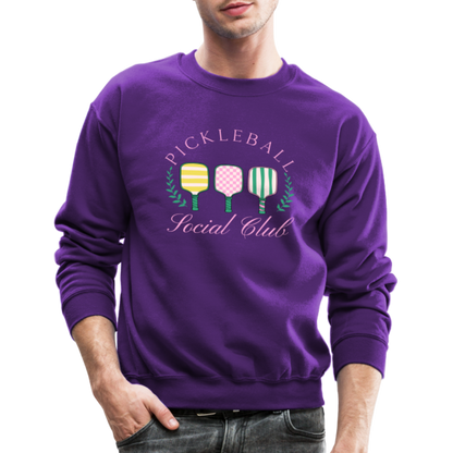 Pickleball Social Club Sweatshirt - purple