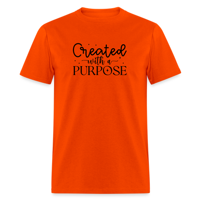 Created with a Purpose T-Shirt - orange