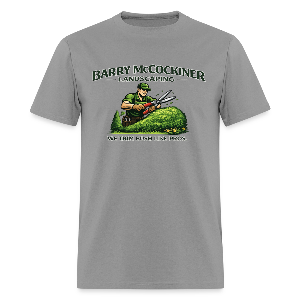 Barry McCockiner Landscaping Funny T-Shirt Color: Rock