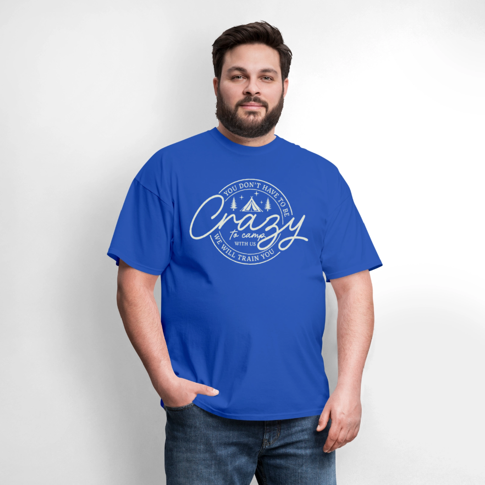 Crazy Camping T-Shirt - royal blue