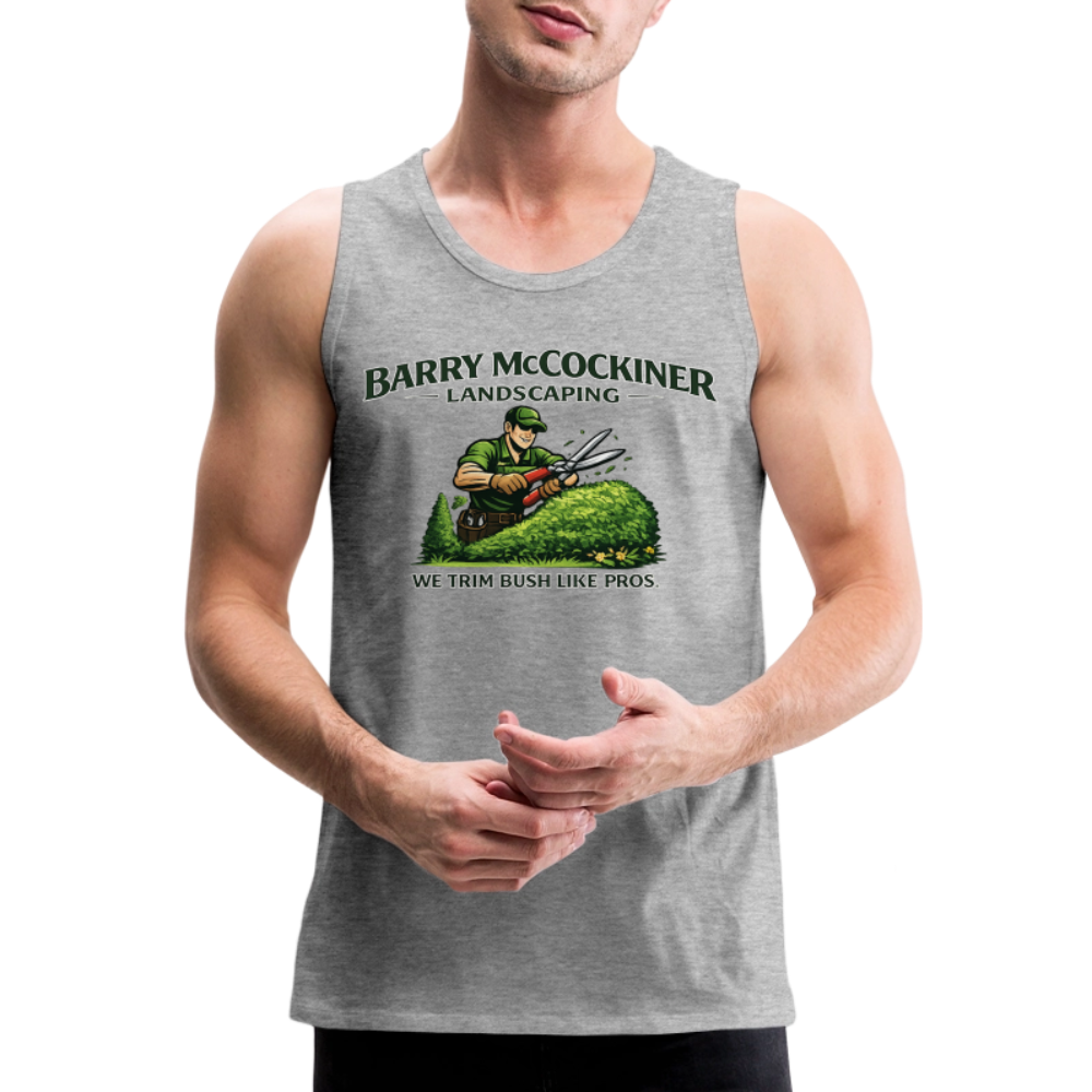 Barry McCockiner Landscaping Funny Tank Top Color: Heather Gray