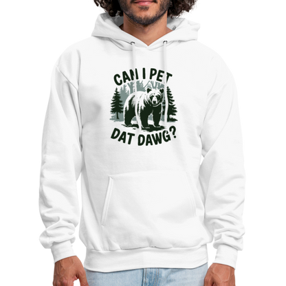 Can I Pet That Dawg Hoodie - white