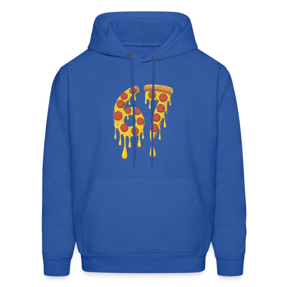 Six Seven 67 Pizza Hoodie - royal blue