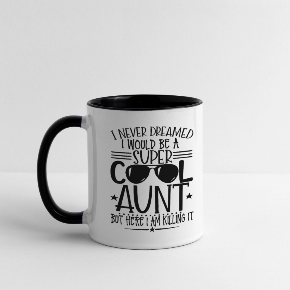 Super Cool Aunt Killing It Coffee Mug - white/black