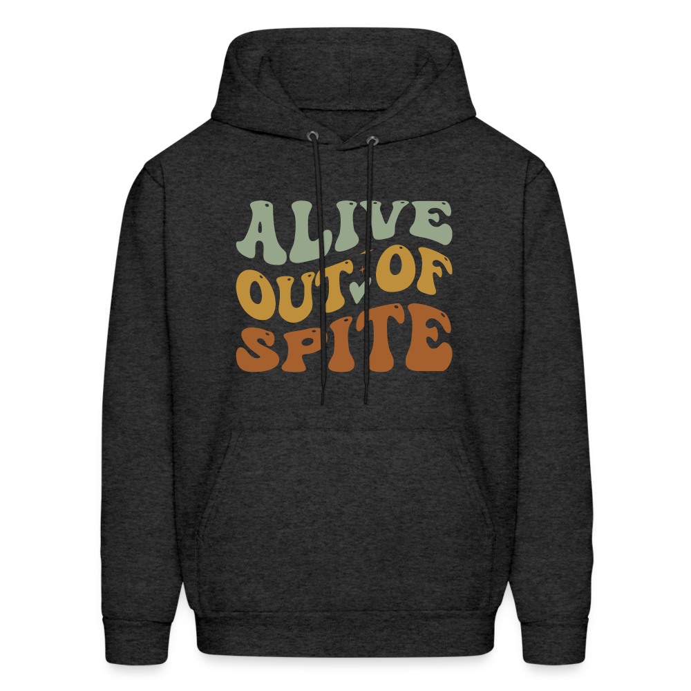 Alive Out Of Spite Hoodie - charcoal grey