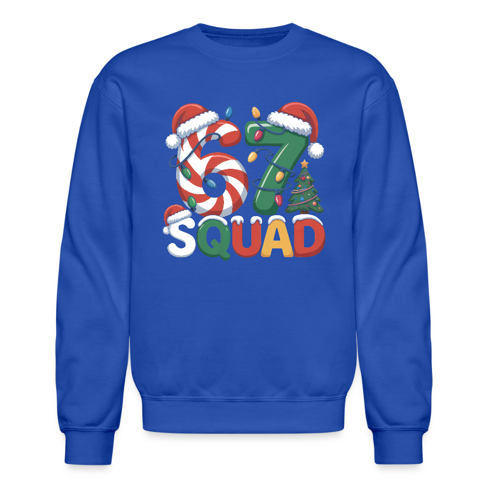 Six Seven Squad Christmas 67 Sweatshirt - royal blue
